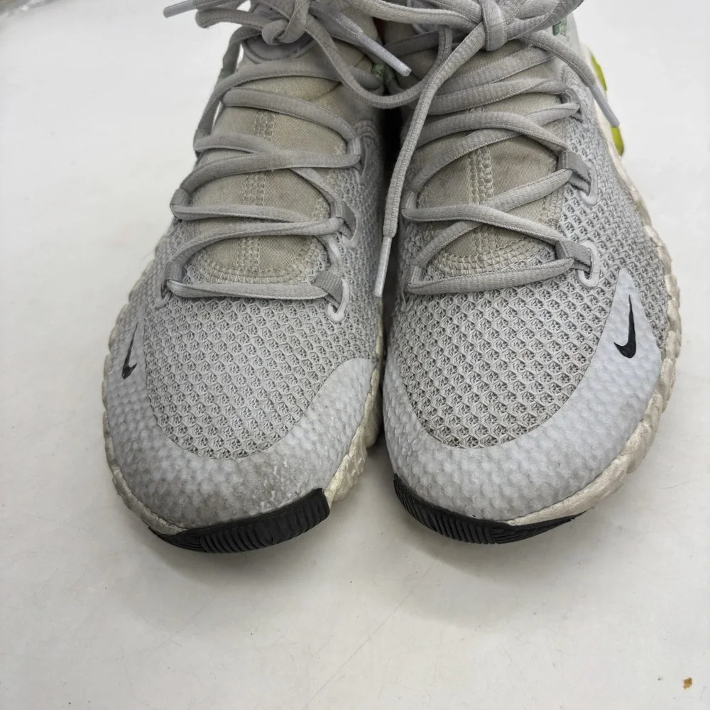 Nike Free Metcon 4 Shoes Womens 8 Grey Green Running Athletic Gyn Work Out